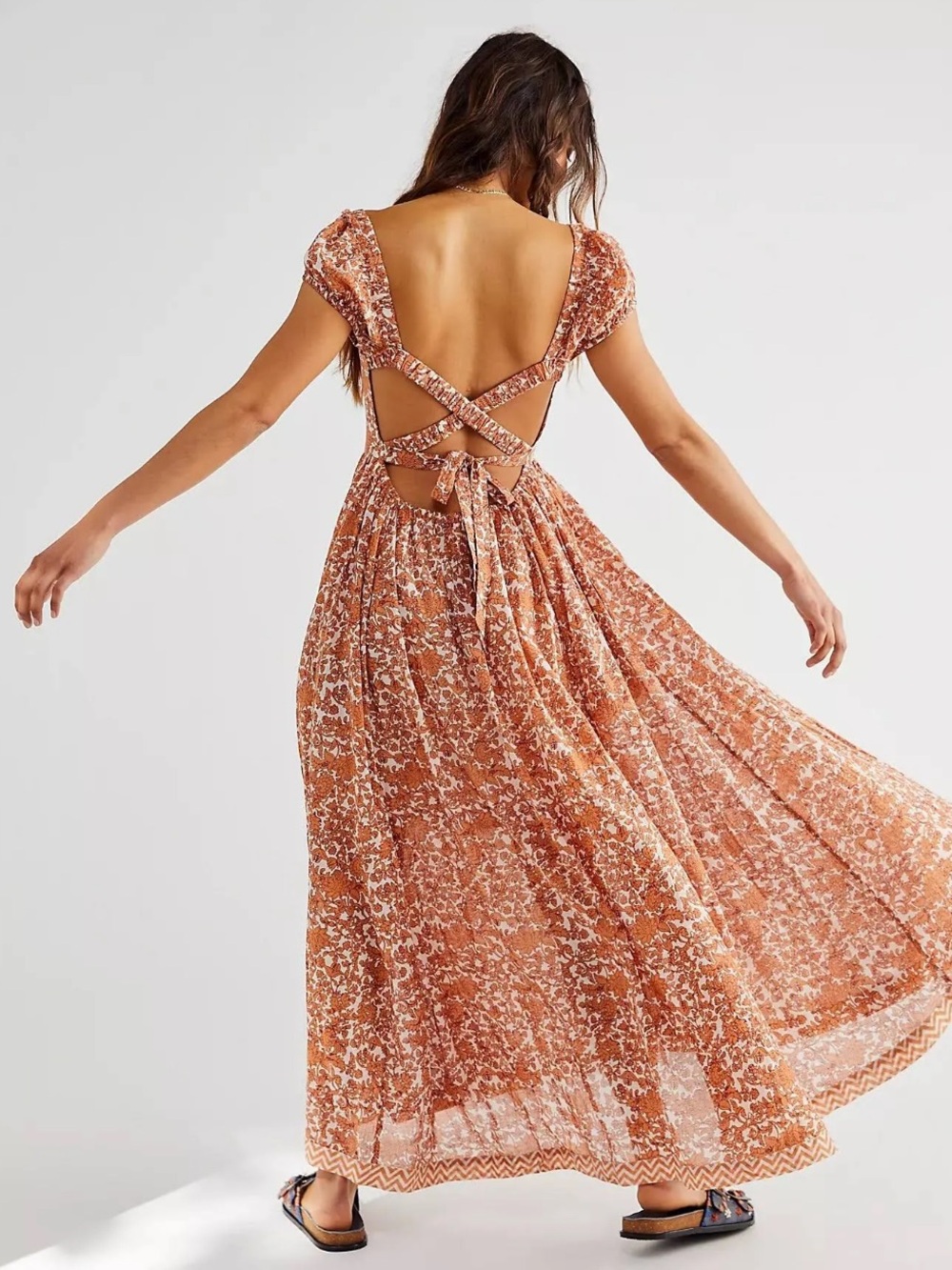 Free People Ultraviolet Maxi Dress Tea Combo - Picture 4 of 8